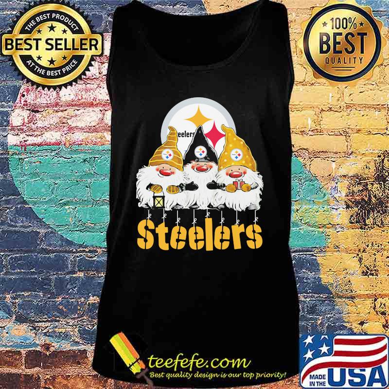 Steelers Gnome Merry Christmas Shirt Tank top Steelers Gnome Merry Christmas Shirt Tank top
