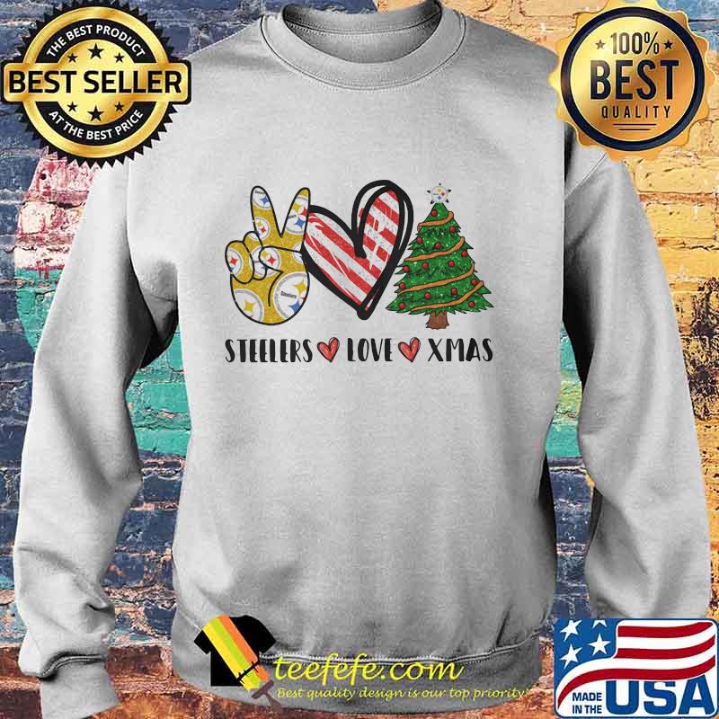 Steelers Love Xmas Christmas Tree Heart Shirt Sweater Steelers Love Xmas Christmas Tree Heart Shirt Sweater