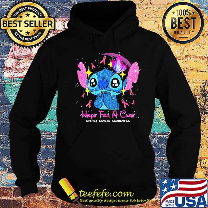 Stitch hope for a cure breast cancer awareness s Hoodie Stitch hope for a cure breast cancer awareness s Hoodie