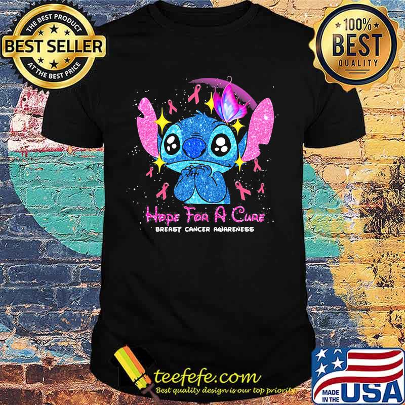 Stitch hope for a cure breast cancer awareness shirt Stitch hope for a cure breast cancer awareness shirt