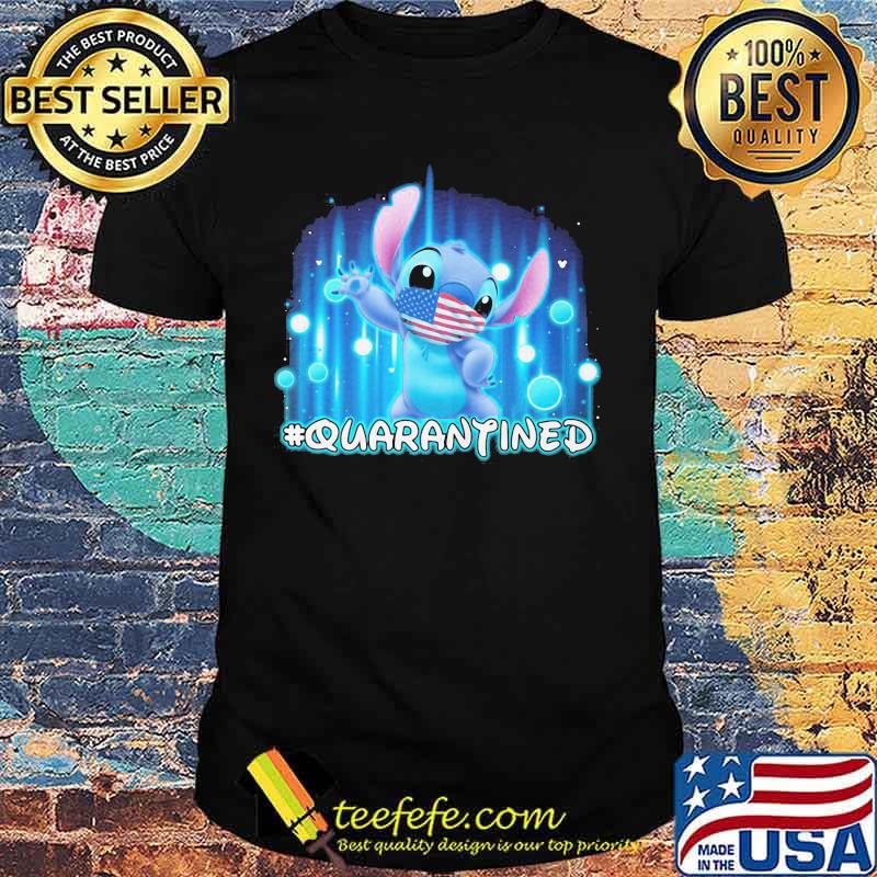 Stitch mask american flag quarantined shirt