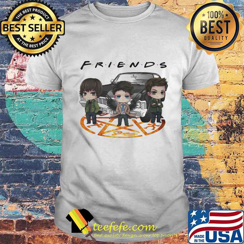 Supernatural characters chibi friends shirt