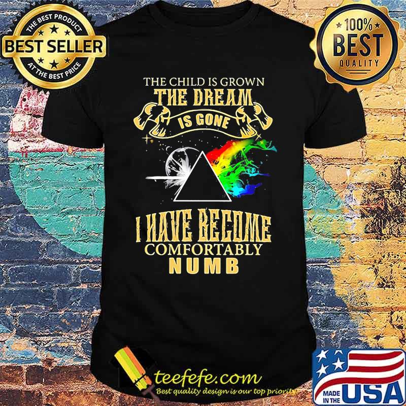 The Child Is Grown The Dream Is Gone I Have Become Comfortably Numb Lgbt Moon Shirt The Child Is Grown The Dream Is Gone I Have Become Comfortably Numb Lgbt Moon Shirt