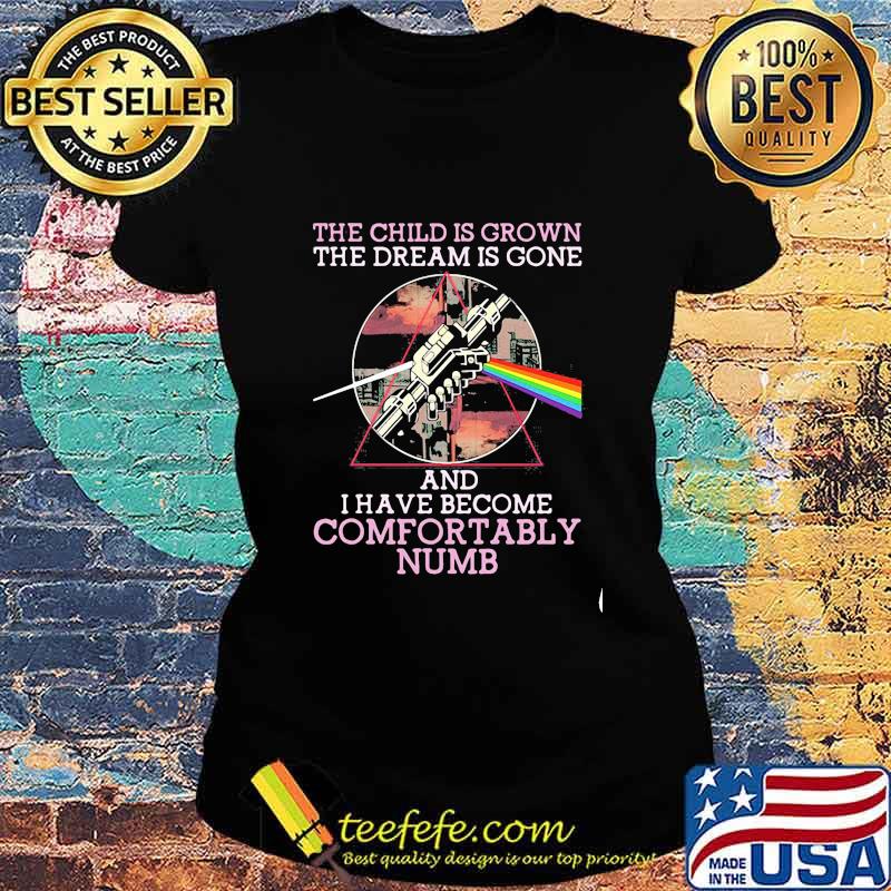The Child Is Grown The Dream Is Gone I Have Become Comfortably Numb Lgbt Shirt Ladies tee The Child Is Grown The Dream Is Gone I Have Become Comfortably Numb Lgbt Shirt Ladies tee