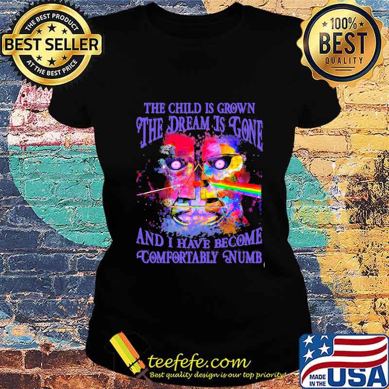 The Child Is Grown The Dream Is Gone I Have Become Comfortably Numb Pink Floyd Shirt Ladies tee The Child Is Grown The Dream Is Gone I Have Become Comfortably Numb Pink Floyd Shirt Ladies tee