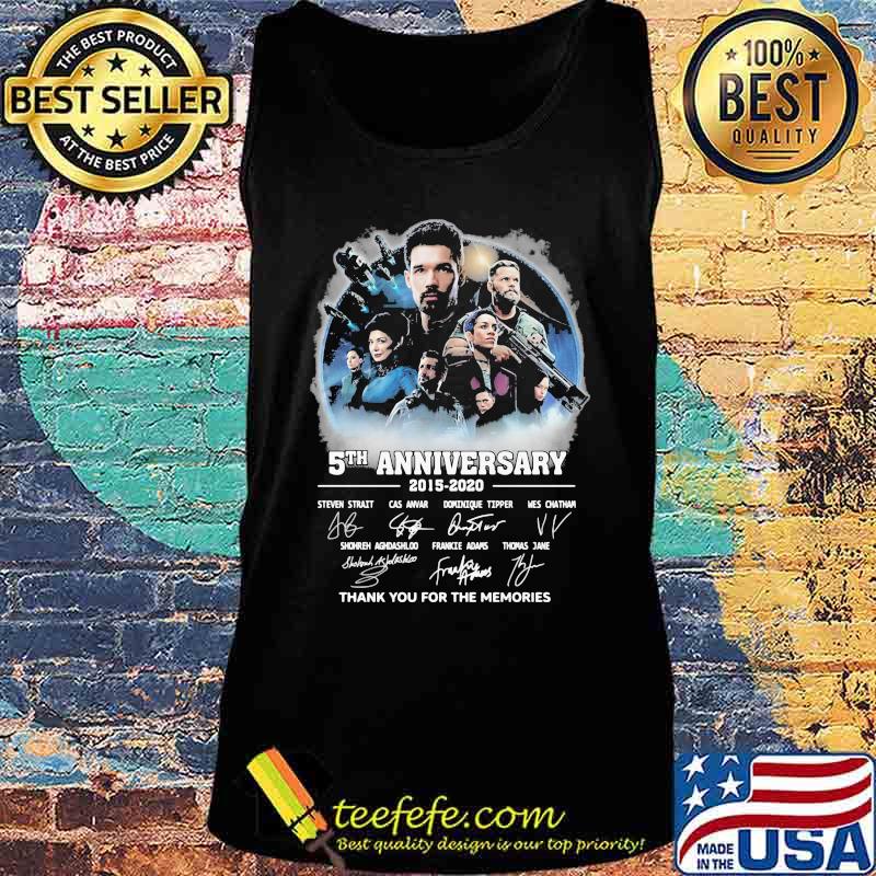 The expanse 5th anniversary 2015 2020 thank you for the memories signatures s Tank top The expanse 5th anniversary 2015 2020 thank you for the memories signatures s Tank top