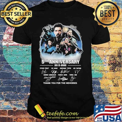 The expanse 5th anniversary 2015 2020 thank you for the memories signatures shirt