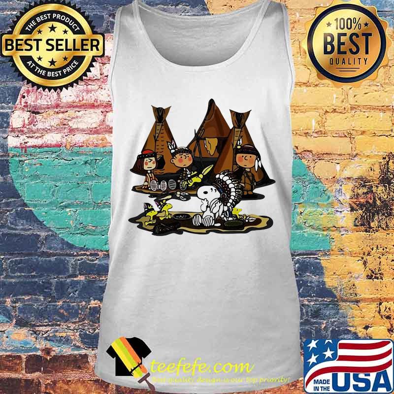 The peanuts characters cartoon camping native s Tank top The peanuts characters cartoon camping native s Tank top