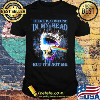 There Is Someone In My Head But It’s Not Me Skull Crown Raibow Pink Floyd Lgbt Shirt
