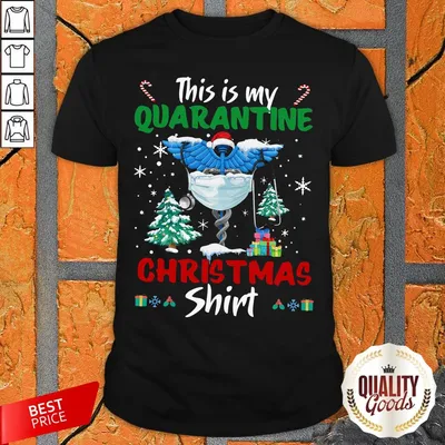 This Is My Quarantine Nurse Gift Mask Christmas Shirt