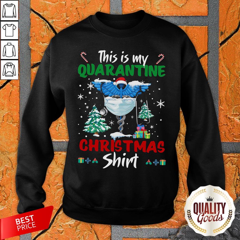 This Is My Quarantine Nurse Gift Mask Christmas Shirt