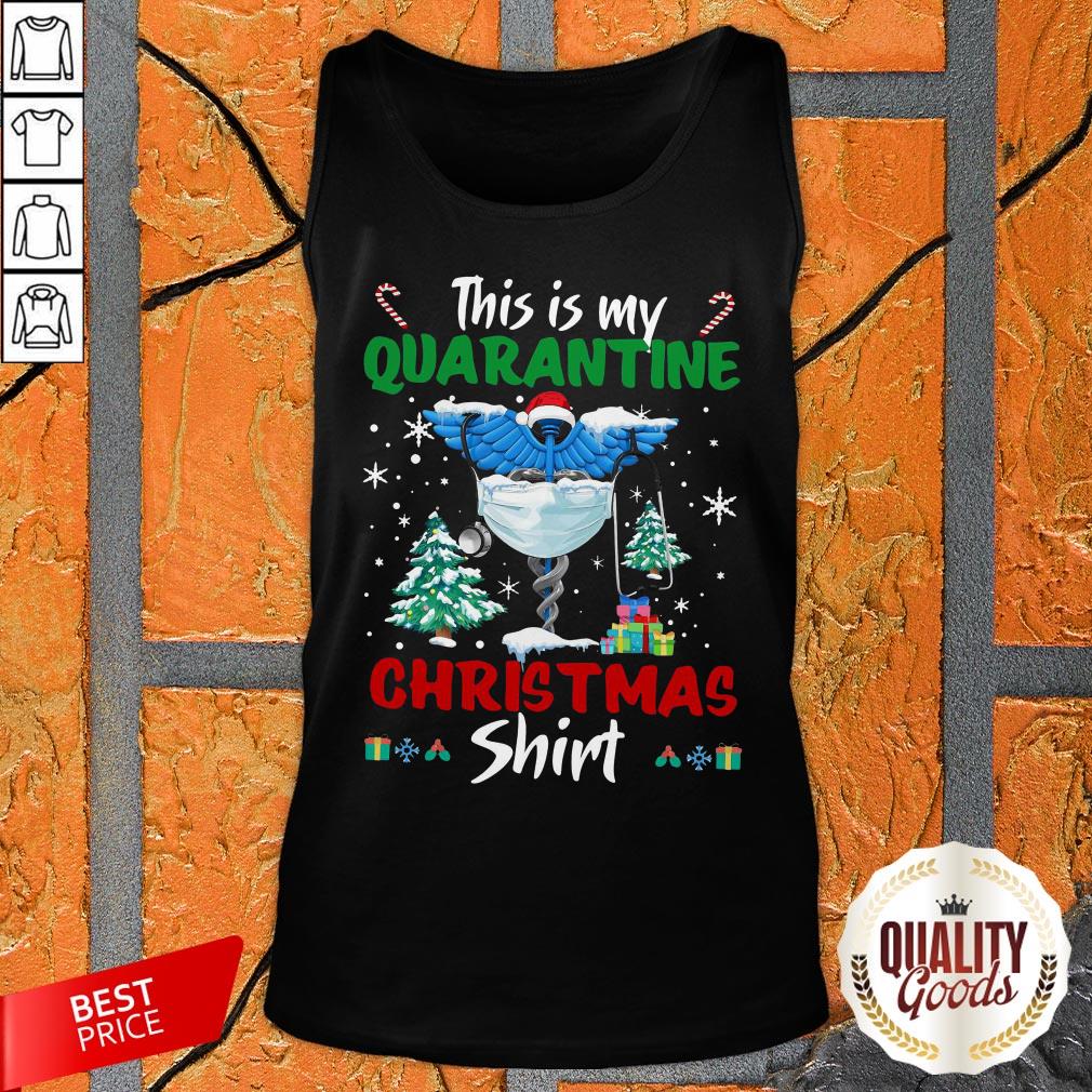 This Is My Quarantine Nurse Gift Mask Christmas Shirt