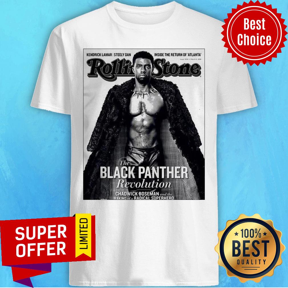 Top The Black Panther Revolution Rolling Stone Superhero Shirt
