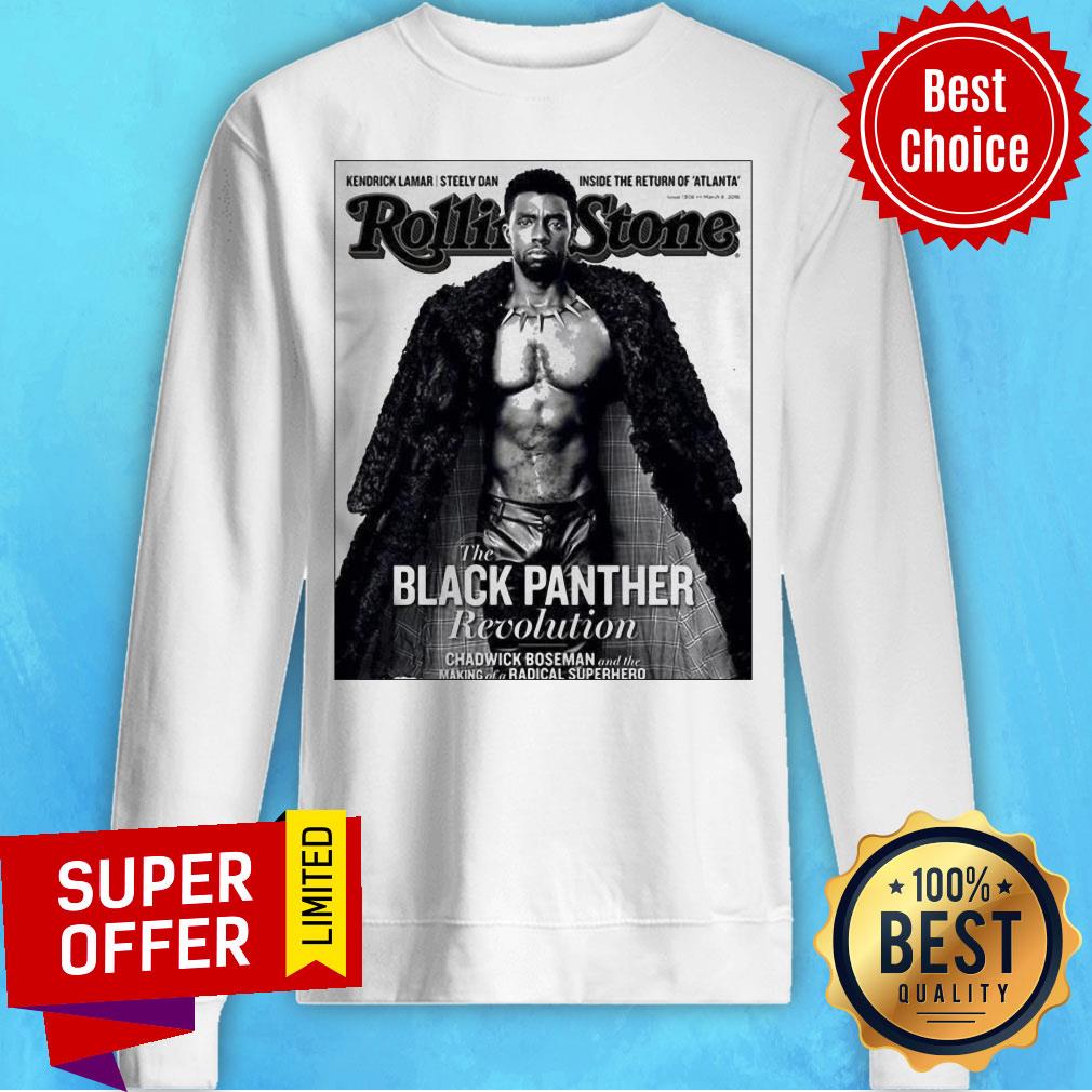 Top The Black Panther Revolution Rolling Stone Superhero Shirt