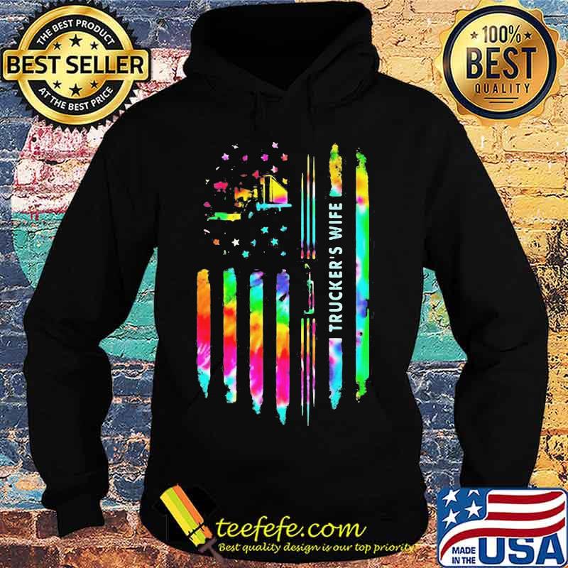 Trucker's Wife American Flag Colors Shirt Hoodie Trucker's Wife American Flag Colors Shirt Hoodie