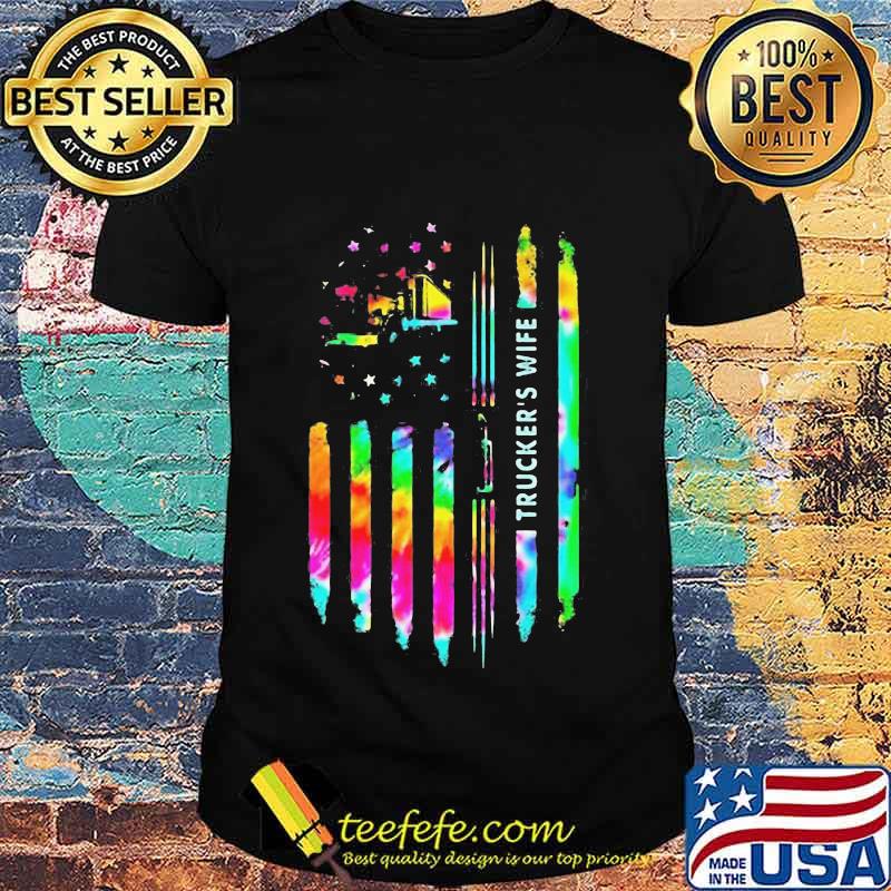 Trucker's Wife American Flag Colors Shirt