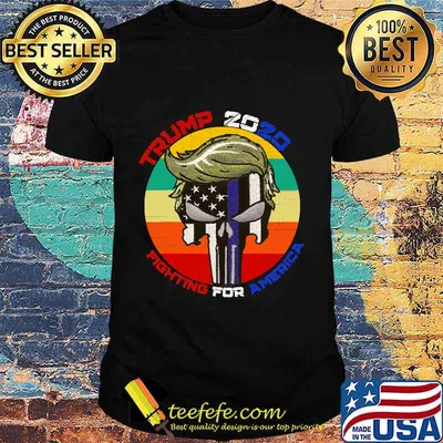 Trump 2020 fighting for america vintage retro shirt