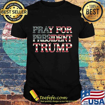 Trump pray for trump peace and love american flag shirt