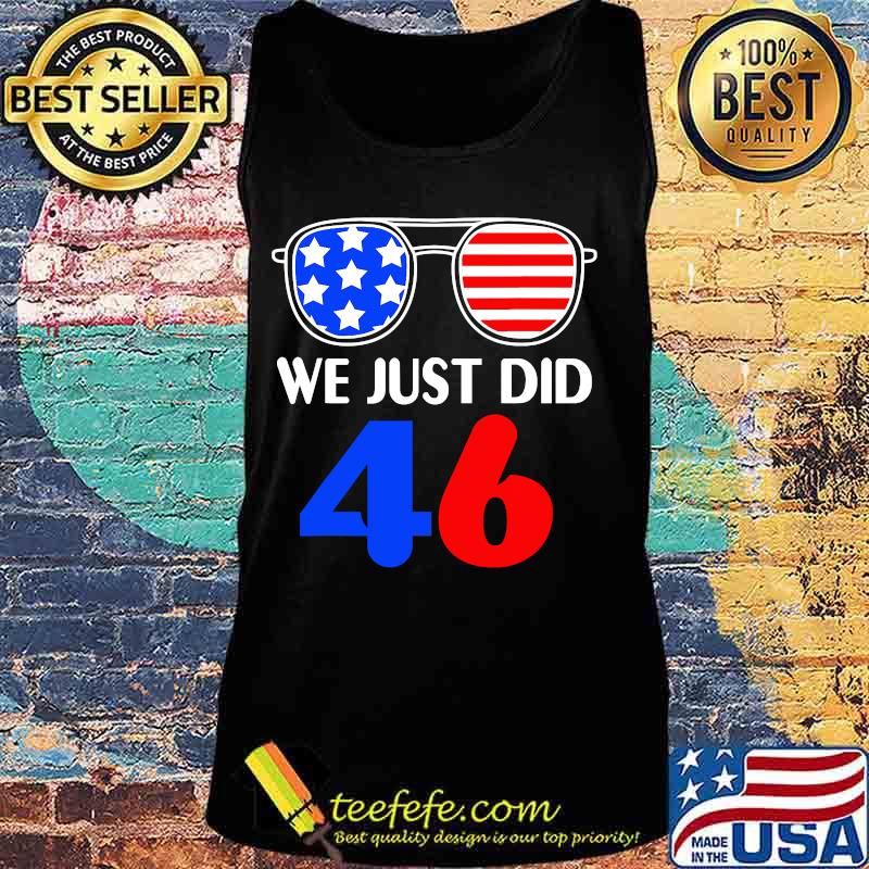 Usa flag sunglasses biden wins 46th president s Tank top Usa flag sunglasses biden wins 46th president s Tank top