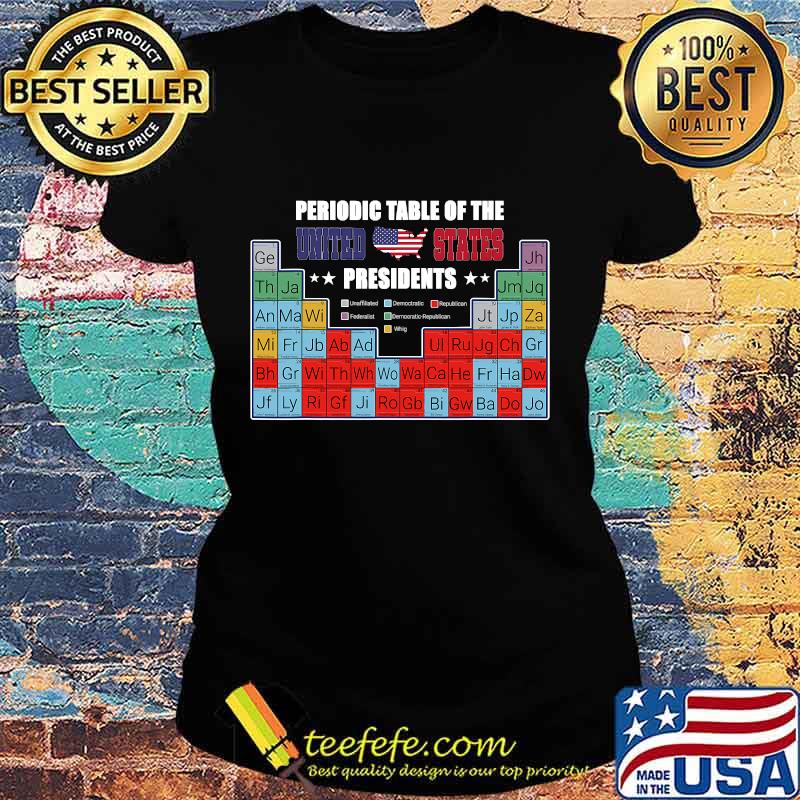 Usa Presidents Periodic Table Patriotic Election 2020 Party Shirt Ladies tee Usa Presidents Periodic Table Patriotic Election 2020 Party Shirt Ladies tee