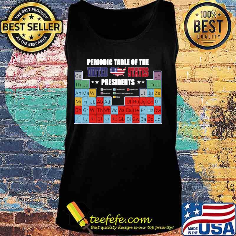 Usa Presidents Periodic Table Patriotic Election 2020 Party Shirt Tank top Usa Presidents Periodic Table Patriotic Election 2020 Party Shirt Tank top