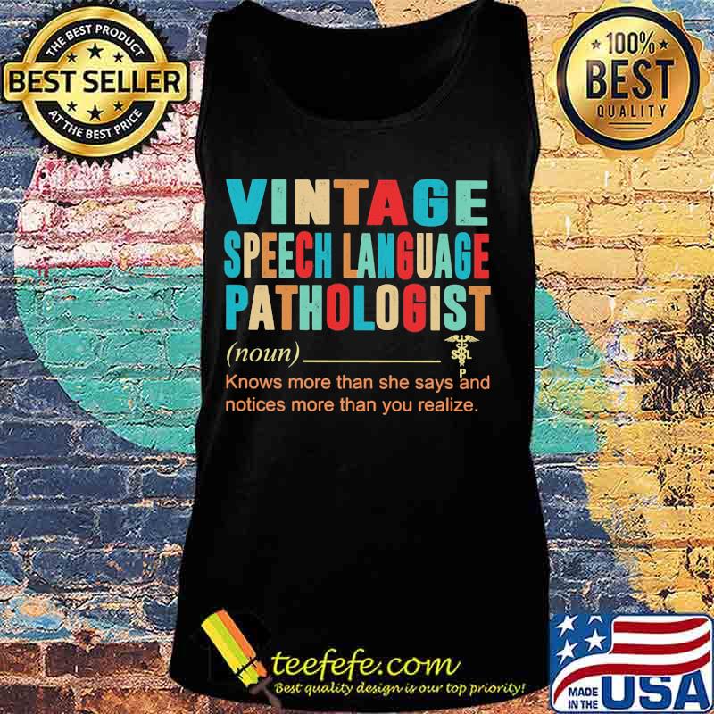 Vintage Speech Language Pathologist Definition Shirt Tank top Vintage Speech Language Pathologist Definition Shirt Tank top