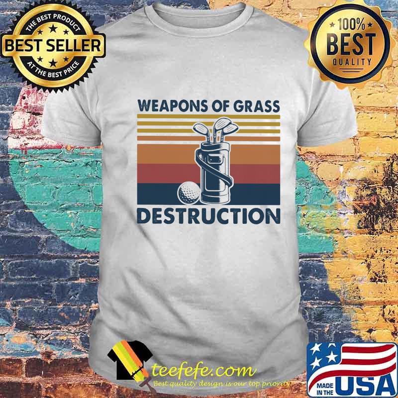 Weapons Of Grass Destruction Golf Vintage Shirt