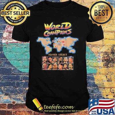World champions player select shirt