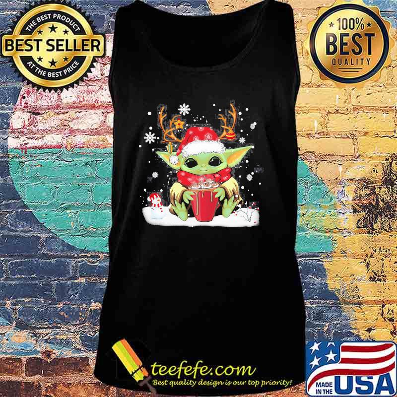 Yoda Baby Reindeer Merry Christmas Shirt Tank top Yoda Baby Reindeer Merry Christmas Shirt Tank top
