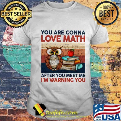 You Are Gonna Love Math After You Meet Me I’m Warning You Owl Vintage Shirt
