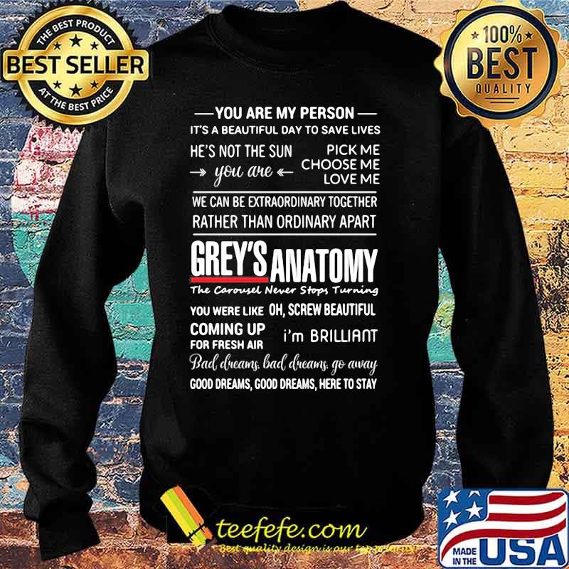 You Are My Person Grey's Anatomy Shirt Sweater You Are My Person Grey's Anatomy Shirt Sweater