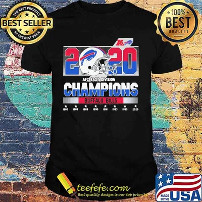 2020 Afc East Division Champions Buffalo Bills Football Shirt