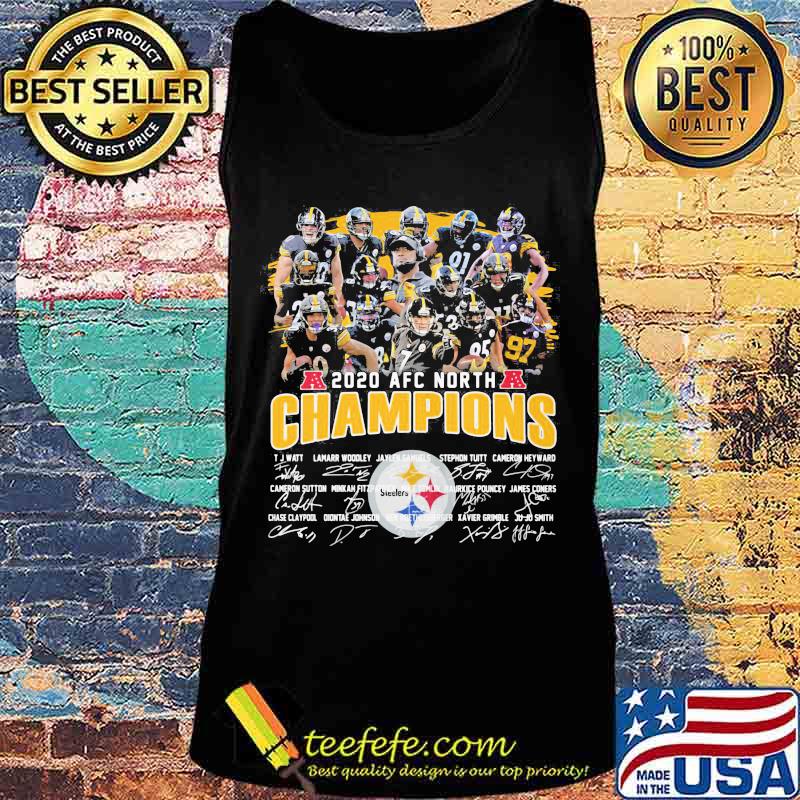2020 Afc North Champions Steelers Football Signature Shirt Tank top 2020 Afc North Champions Steelers Football Signature Shirt Tank top