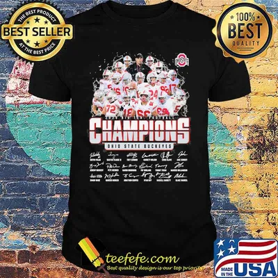2020 Big Ten Football Champions State Buckeyes Signature Shirt