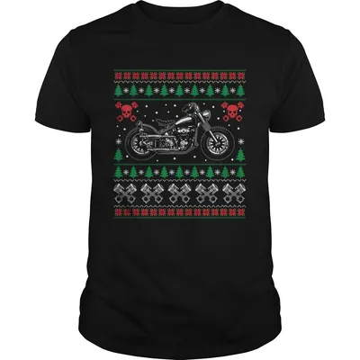 American Motorcycle Cool Biker Ugly Christmas Sweater Gift Motorcross Motorcycle Biker Christmas sh Unisex