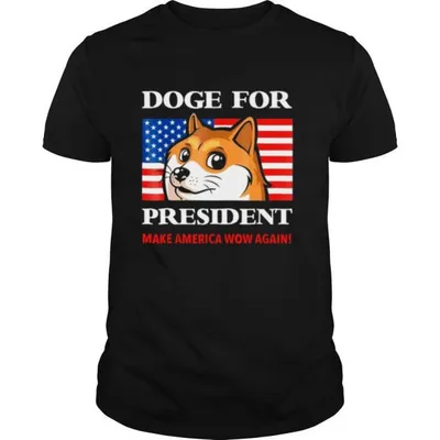 Doge For President Doge Meme Cute Puppy Make America Snow Again shirt