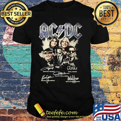 AC DC highway to hell signature shirt