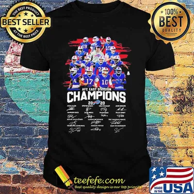 Afc East Division Champions Buffalo Bills 2020 Signature Shirt