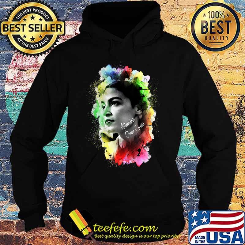 Alexandria Ocasio-Cortez Watercolor Painting Art Shirt Hoodie Alexandria Ocasio-Cortez Watercolor Painting Art Shirt Hoodie
