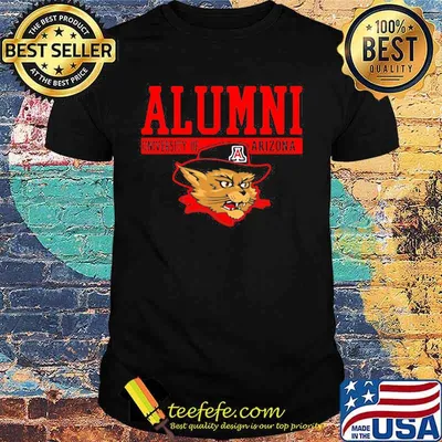 Alumni University Of Arizona Alumni Wildcat Hat Black Shirt