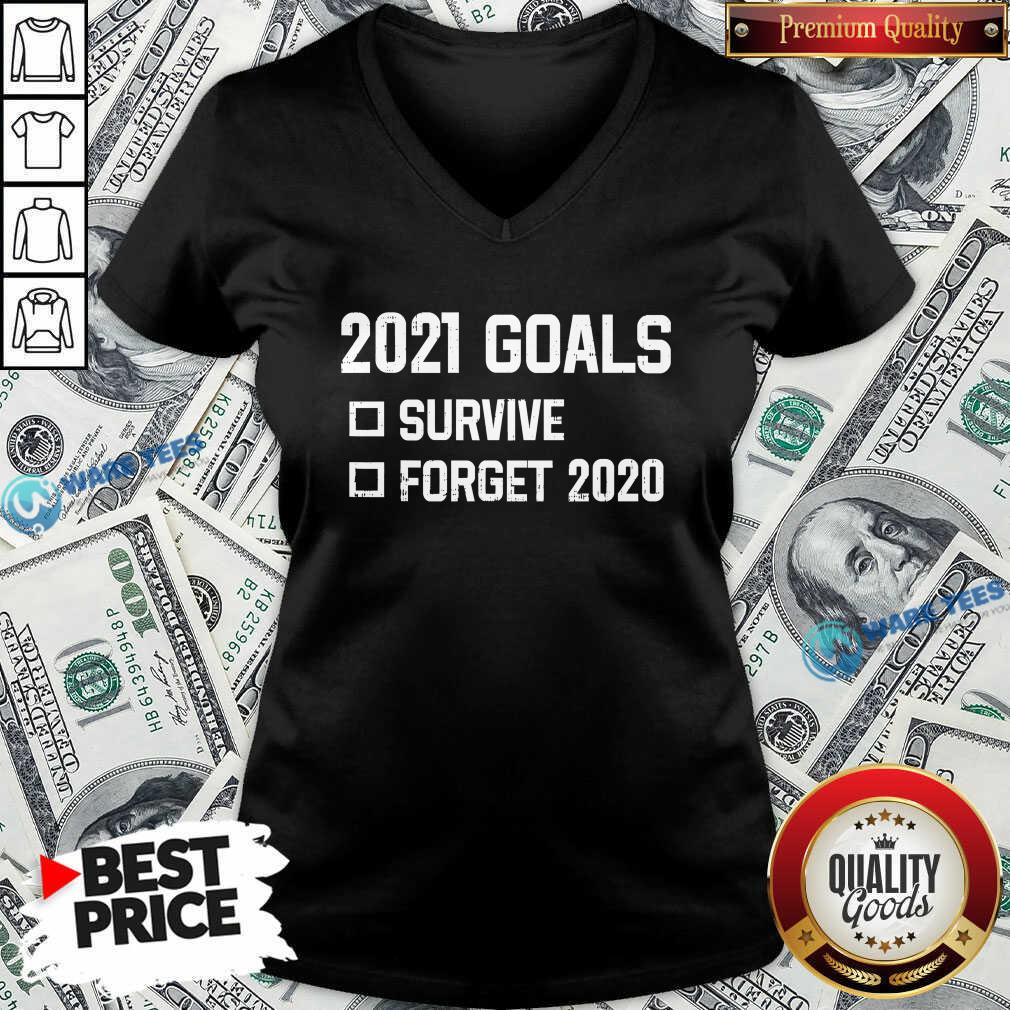 Awesome 2021 Goal Survive Forget 2020 New Year Quarantine Shirt