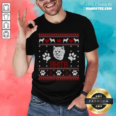 Awesome Akita Ugly Christmas Shirt