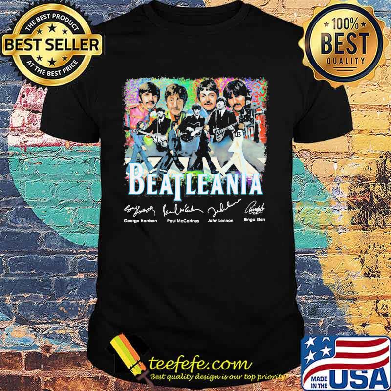Beatleania Band Music Guitar Signuature Shirt