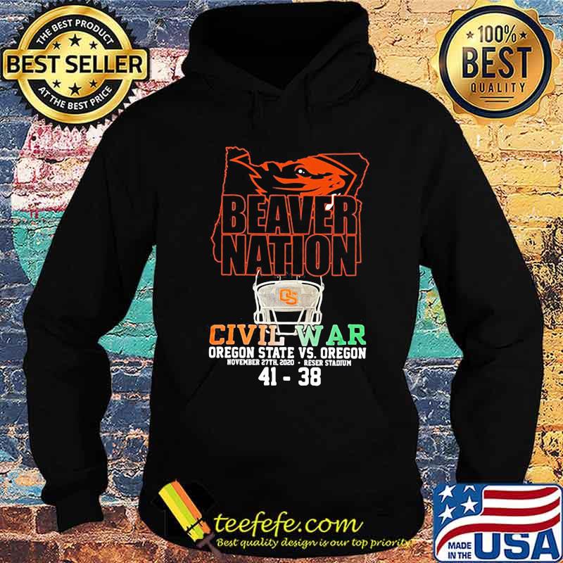 Beaver Nation Civil War Oregon State November 27th 41 38 Shirt Hoodie Beaver Nation Civil War Oregon State November 27th 41 38 Shirt Hoodie