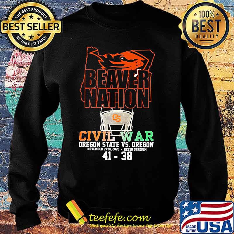 Beaver Nation Civil War Oregon State November 27th 41 38 Shirt Sweater Beaver Nation Civil War Oregon State November 27th 41 38 Shirt Sweater