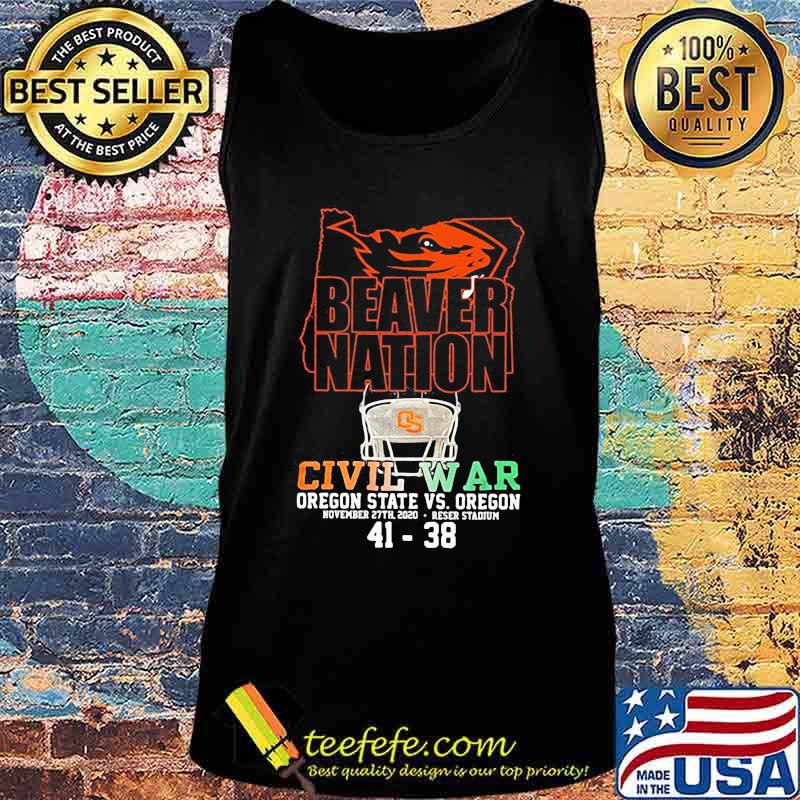 Beaver Nation Civil War Oregon State November 27th 41 38 Shirt Tank top Beaver Nation Civil War Oregon State November 27th 41 38 Shirt Tank top