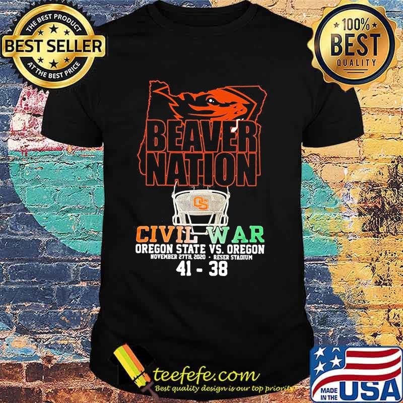 Beaver Nation Civil War Oregon State November 27th 41 38 Shirt Beaver Nation Civil War Oregon State November 27th 41 38 Shirt