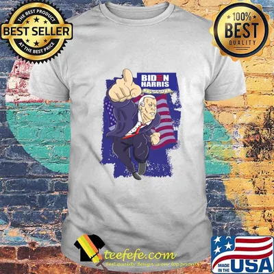 Biden Harris 2020 (Comic Style) American Flag Shirt