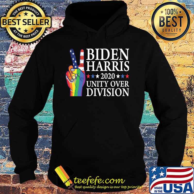 Biden Harris 2020 Unity Over Division American Flag Lgbt Shirt Hoodie Biden Harris 2020 Unity Over Division American Flag Lgbt Shirt Hoodie