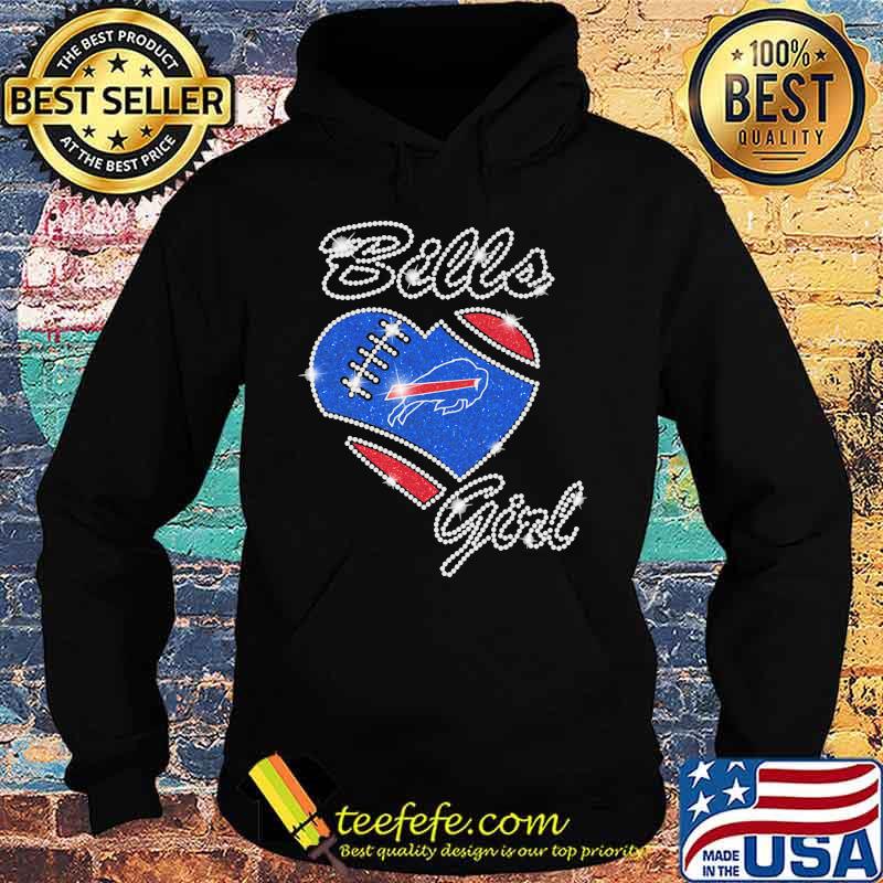 Buffalo Bills Girls Heart Diamond Shirt Hoodie Buffalo Bills Girls Heart Diamond Shirt Hoodie